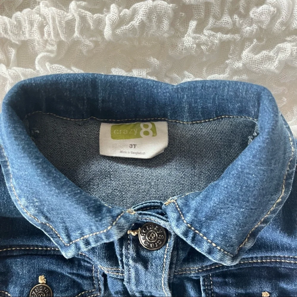 Girls size 3T Jean jacket Crazy 8
